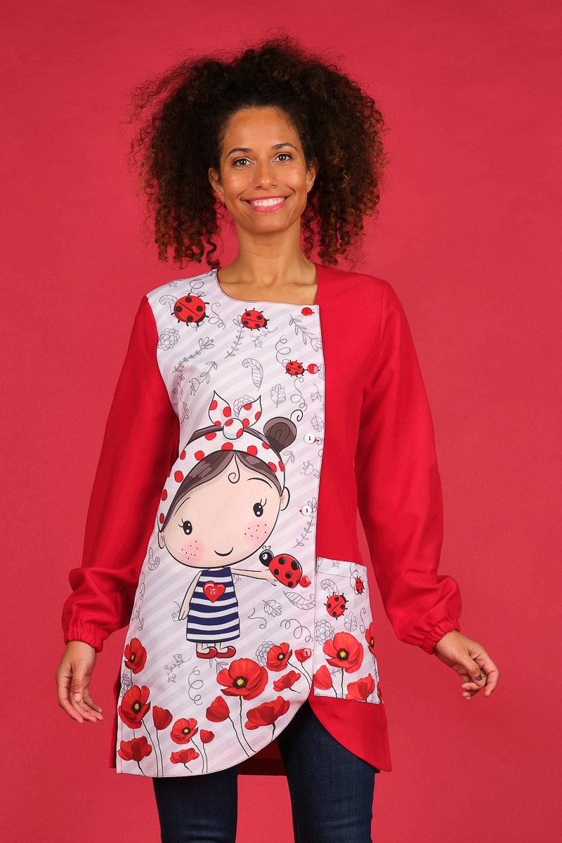 POPPY LITTLE GIRL SCHOOL SMOCK