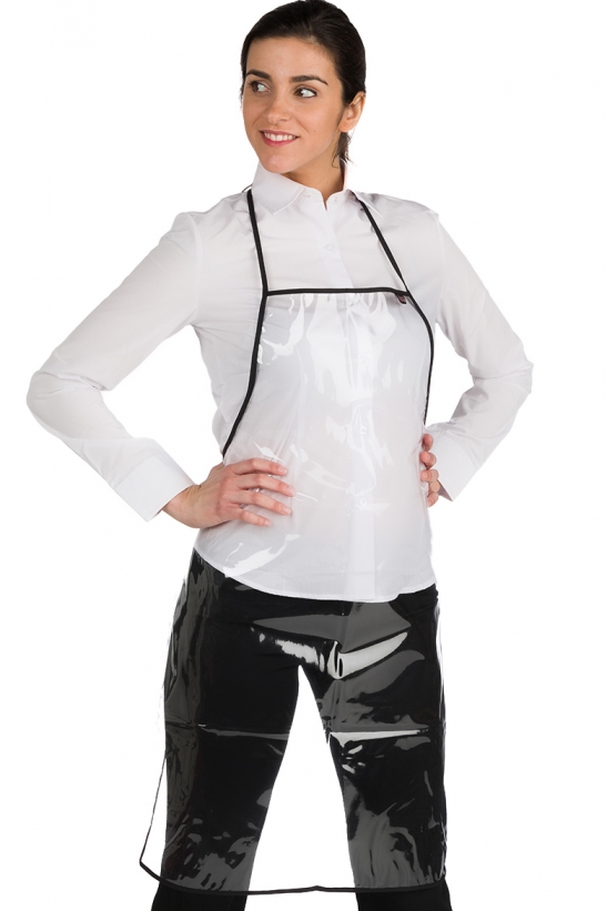 SEE-THROUGH APRON