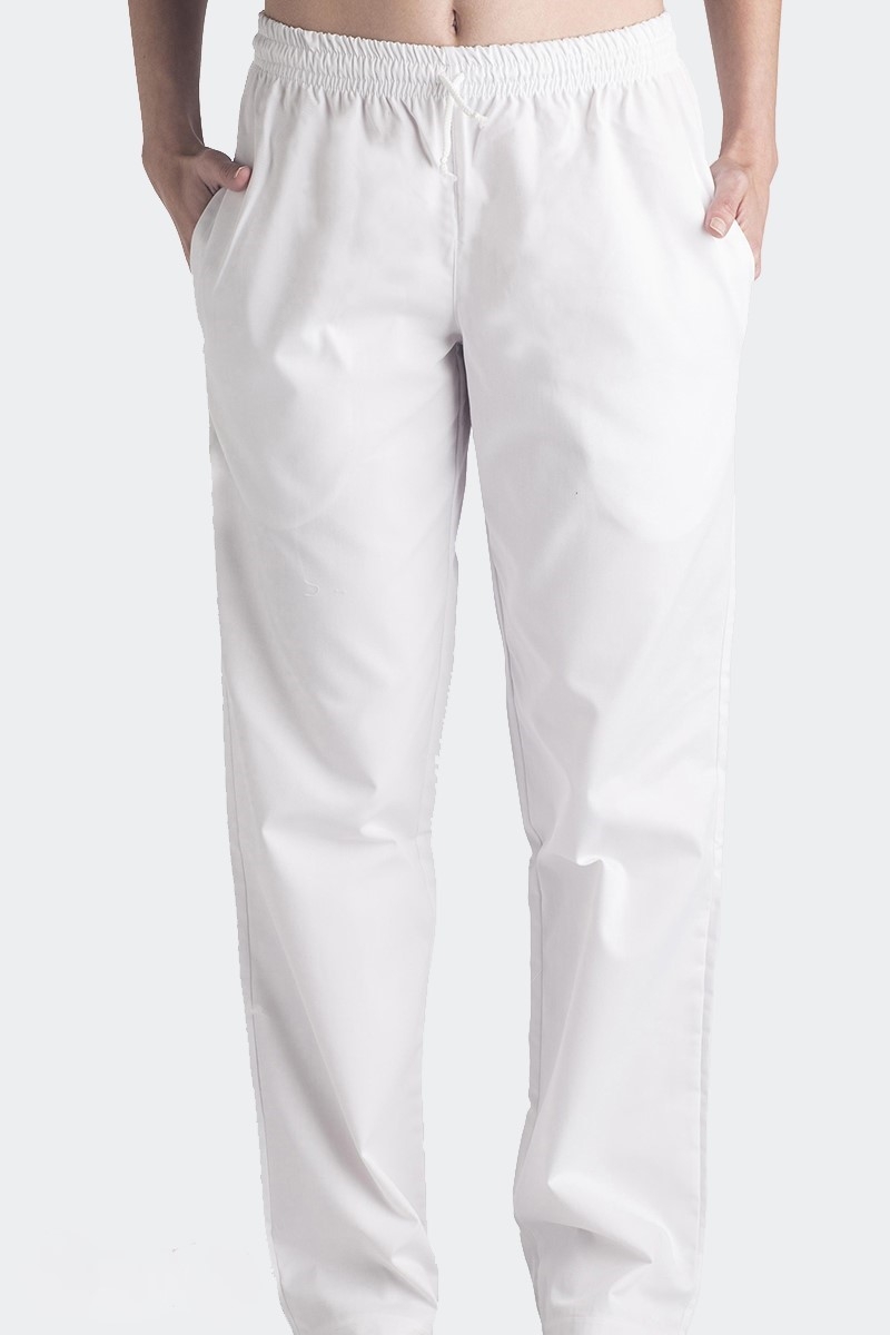 TWILL TROUSERS WITH ELASTIC CORD