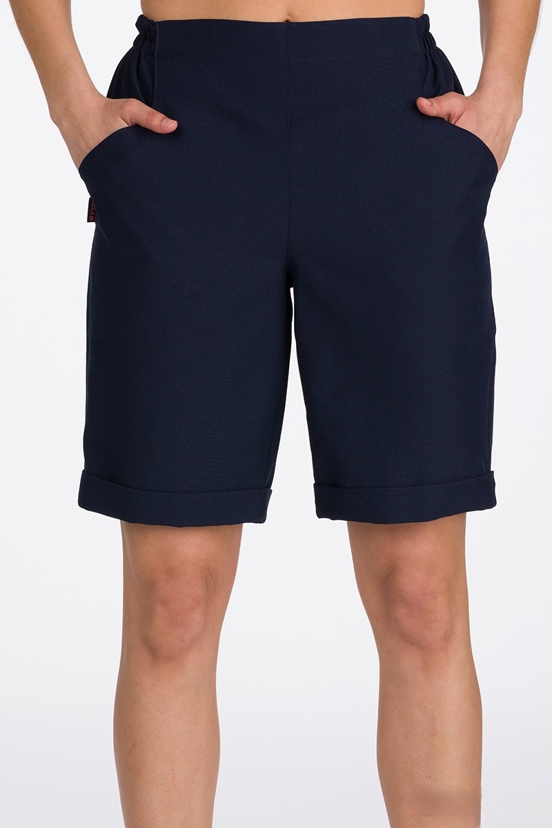 POLYESTER BERMUDA SHORTS WITH POCKETS