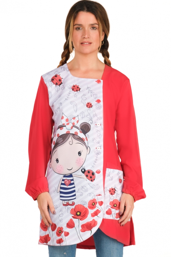 POPPY LITTLE GIRL SCHOOL SMOCK