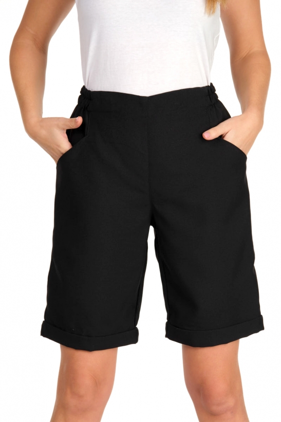 POLYESTER BERMUDA SHORTS WITH POCKETS