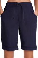 POLYESTER BERMUDA SHORTS WITH POCKETS